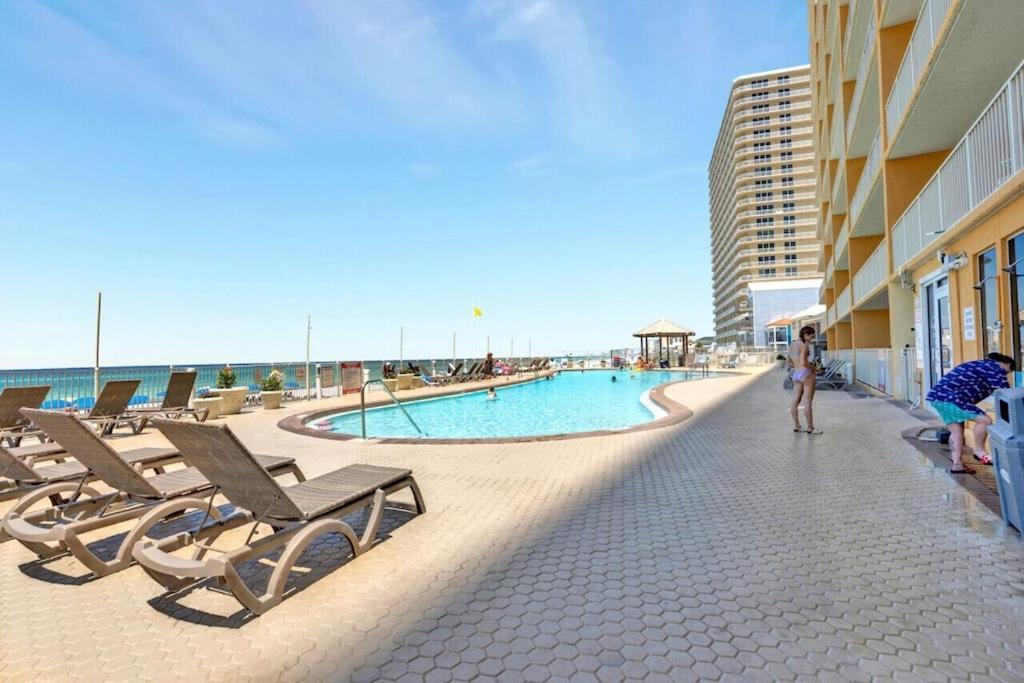 Treasure Island 707 - Gulf Front, Sunset Views, Heated Resort Pool & Hot Tub! Panama City Beach Luaran gambar