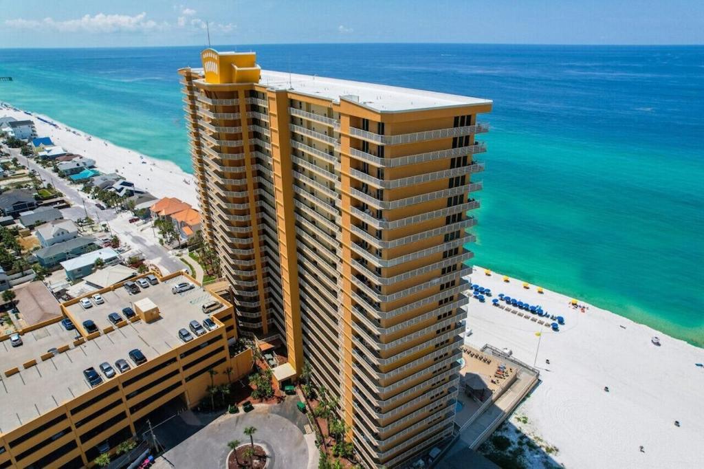 Treasure Island 707 - Gulf Front, Sunset Views, Heated Resort Pool & Hot Tub! Panama City Beach Luaran gambar
